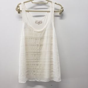 Ann Taylor Loft Tank Top Bead Embellishment XL